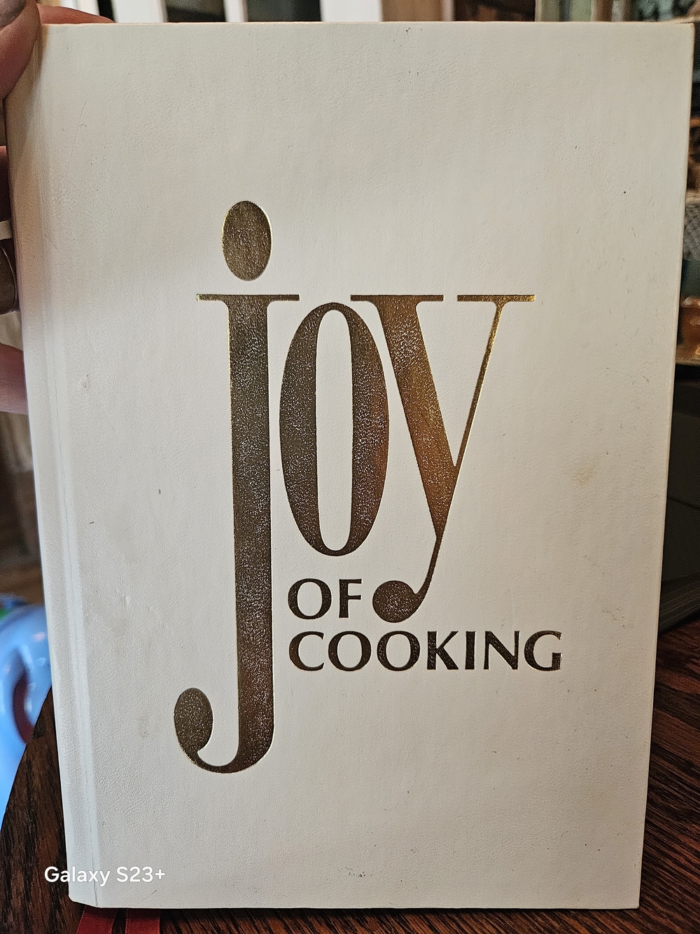 JOY OF COOKING Hardcover Cookbook - White with Gold Lettering